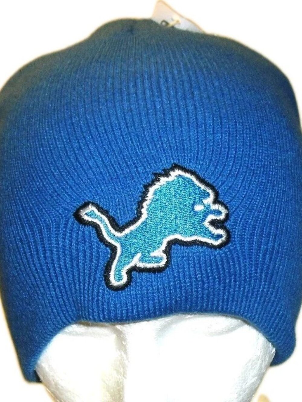 Detroit Lions Mens Adult Winter hat cap Beanie New Tags Blue Nfl